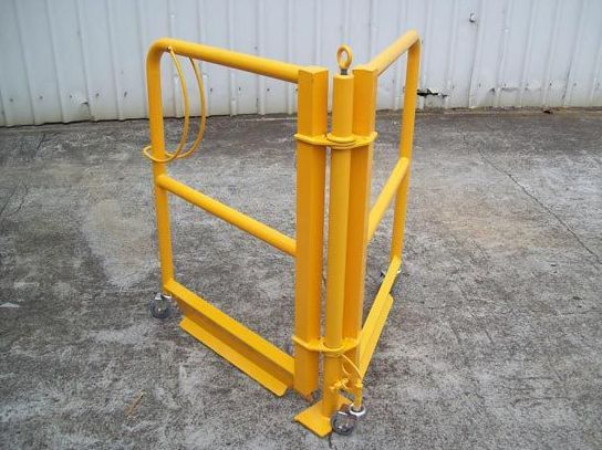 CALBAH SAFETY BARRIER Removable Safety Gates on wheels - Recommended by WorkSafe Victoria for train and Tram maintenance workshops
