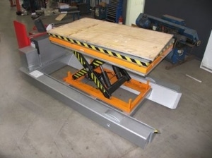 3.5 TON MOBILE SCISSORS Calbah Designed and Manufactured Mobile Scissor Lift Table with 3.5t capacity